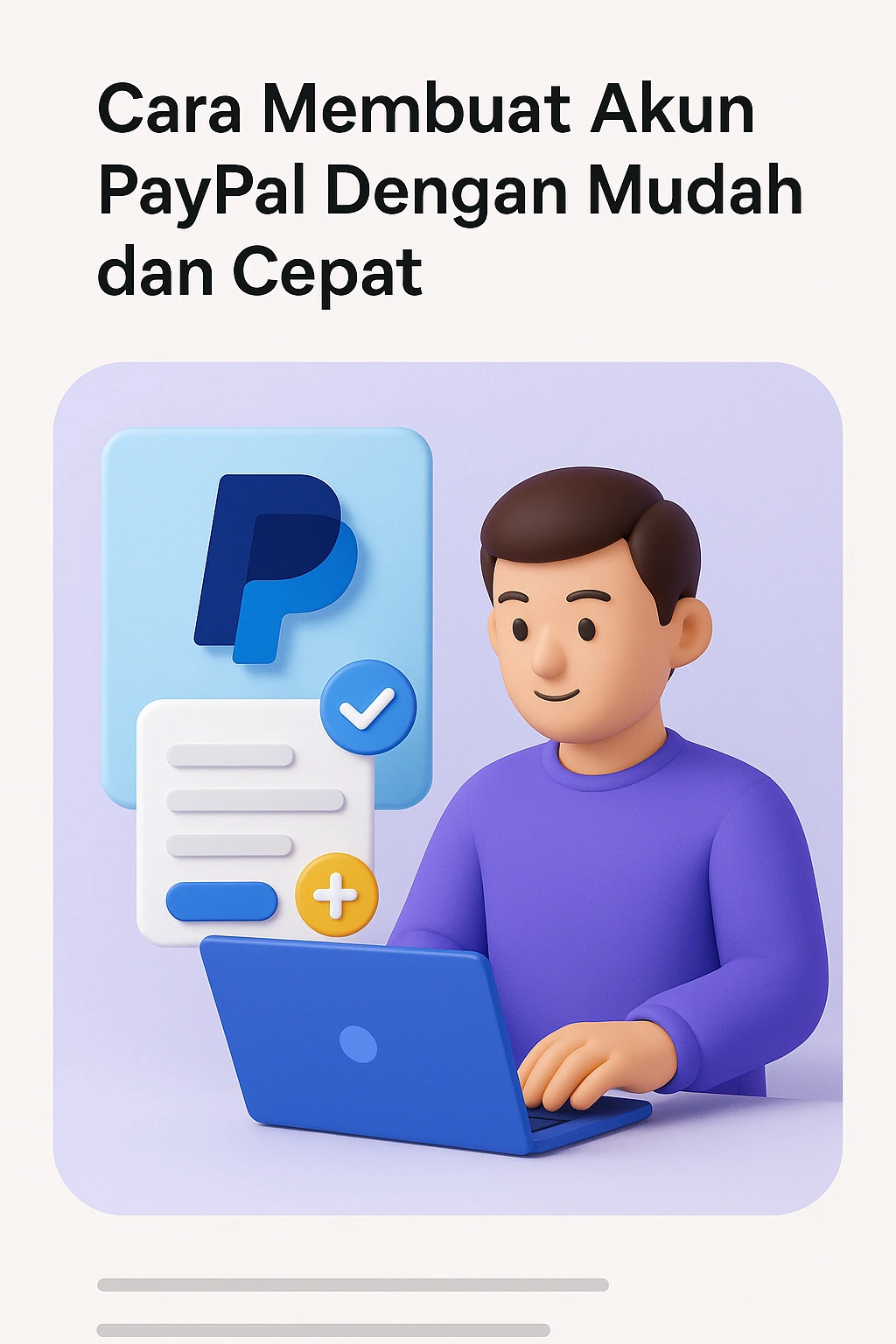 cara buat akun paypal
