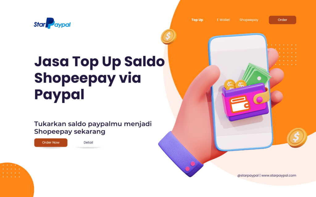 Top Up Saldo Shopeepay Via Paypal