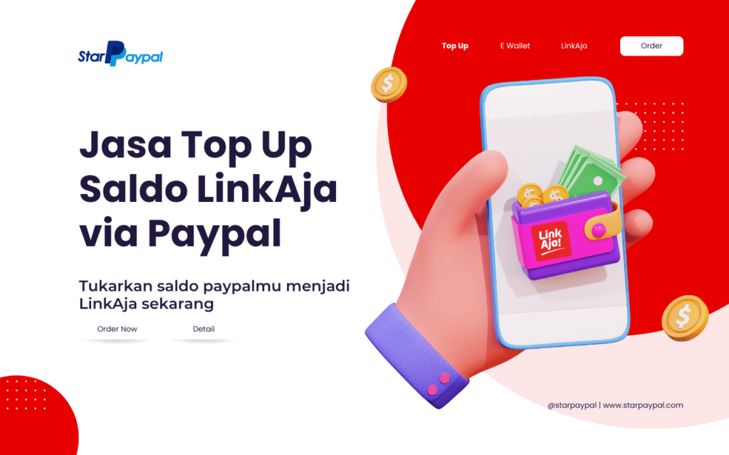 Top Up LinkAja Via Paypal