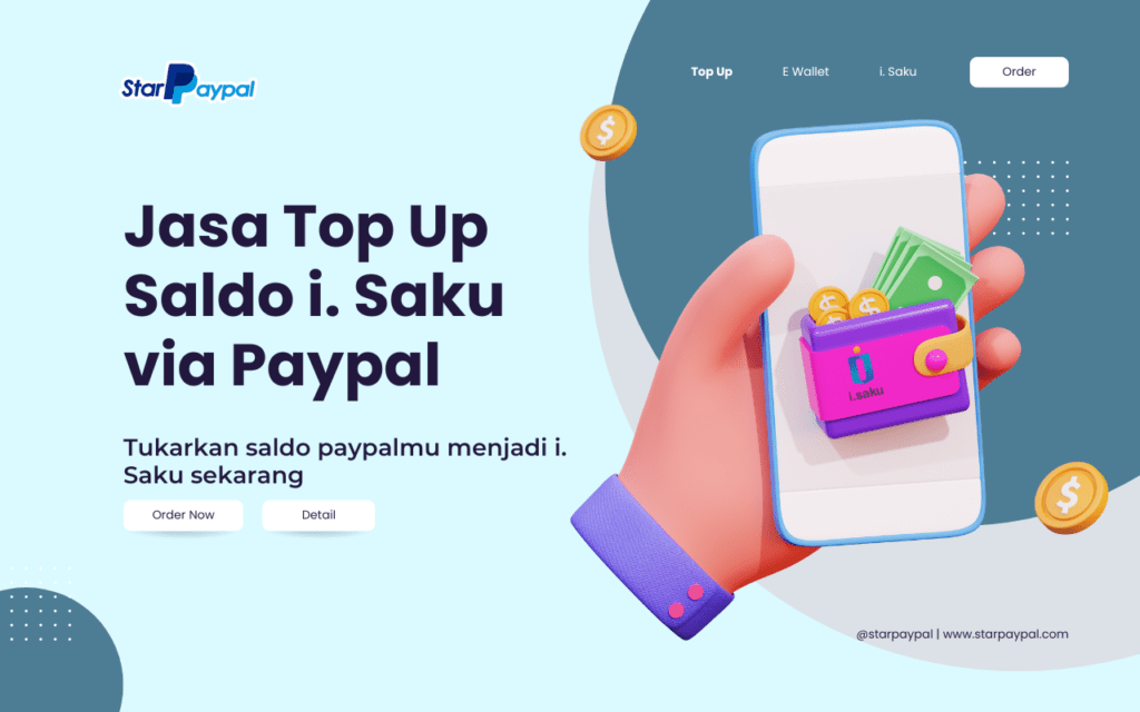 Top Up saldo i. Saku via paypal
