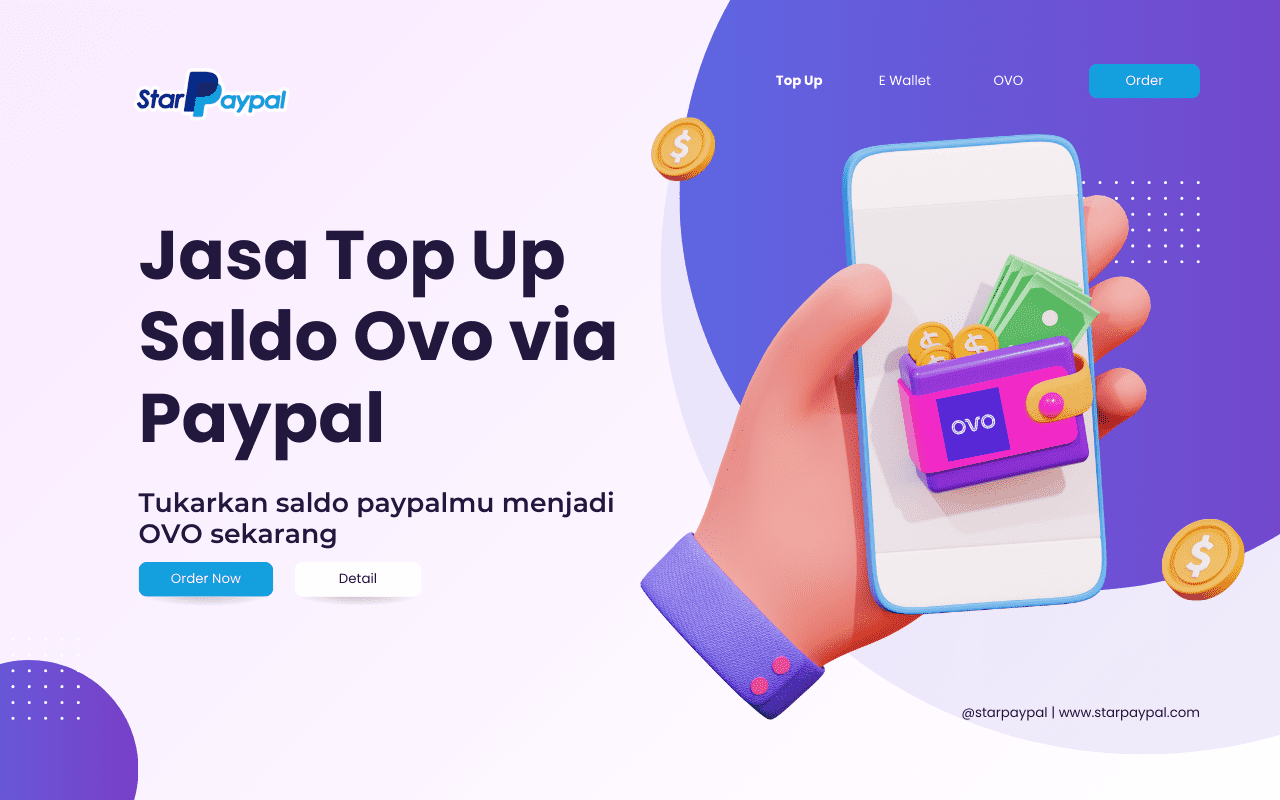 Top Up Saldo OVO Via Paypal