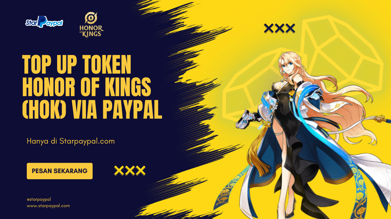 Top Up Token HOK Mobile Via Paypal