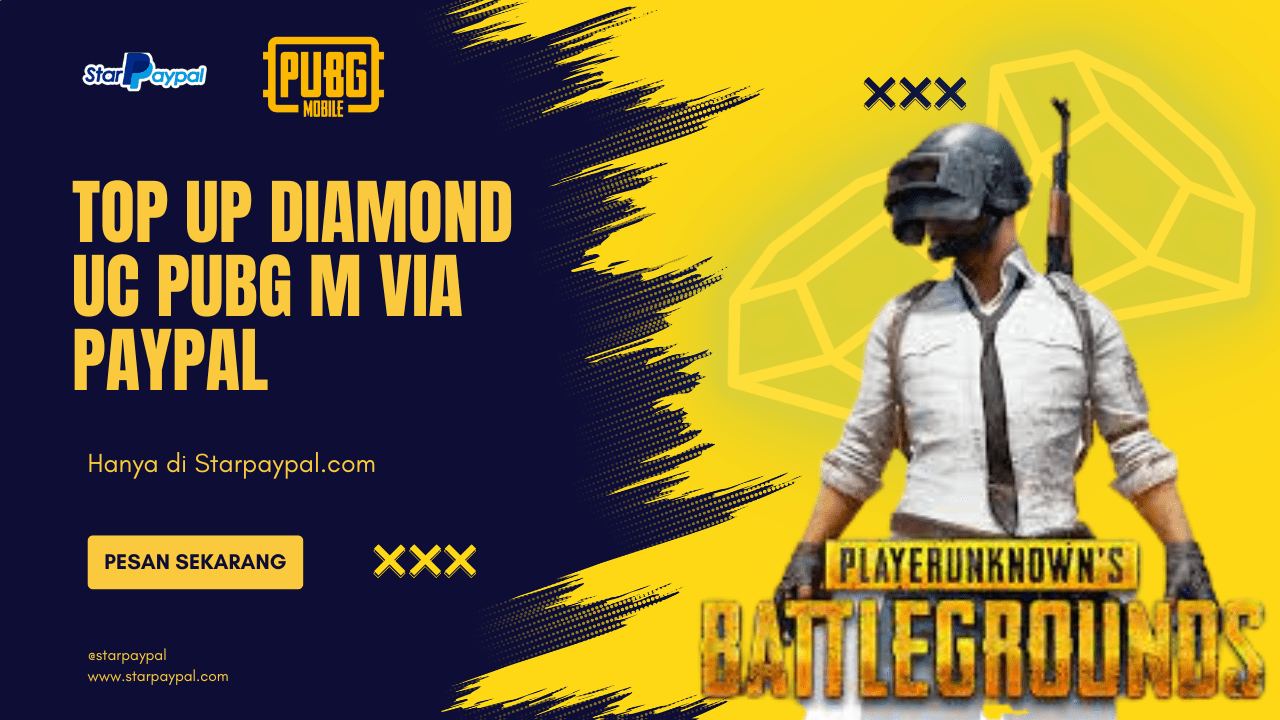 Top Up UC Pubg Mobile Via Paypal