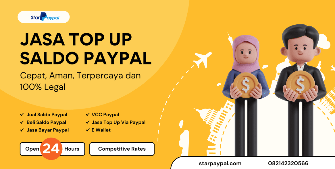 Jasa Top Up Saldo Paypal
