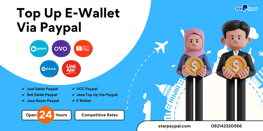 top up e-wallet via paypal