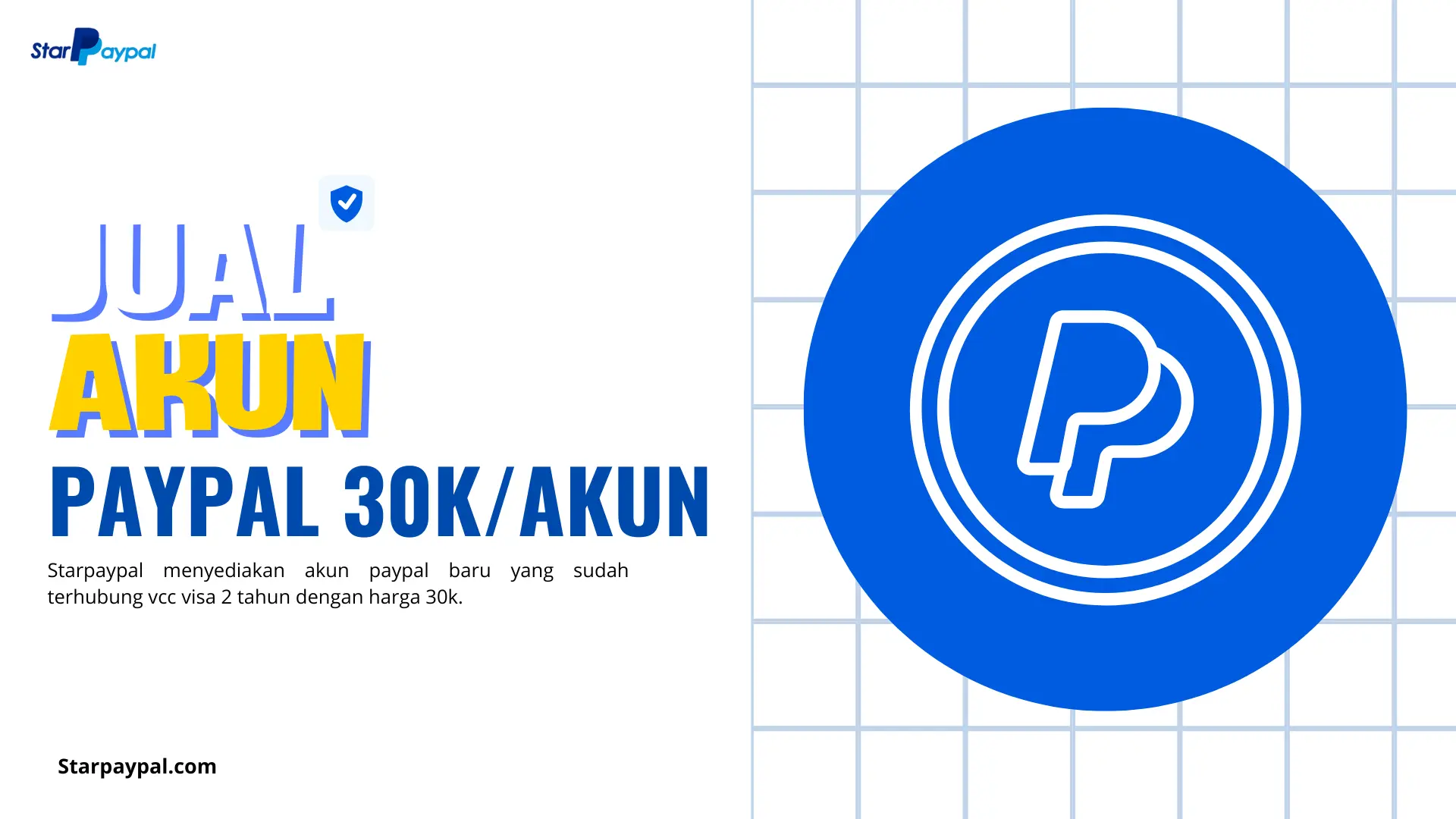 jual akun paypal murah